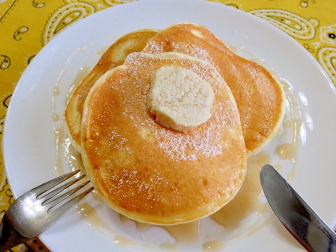 水切りヨーグルト☆ビルズ風パンケーキ